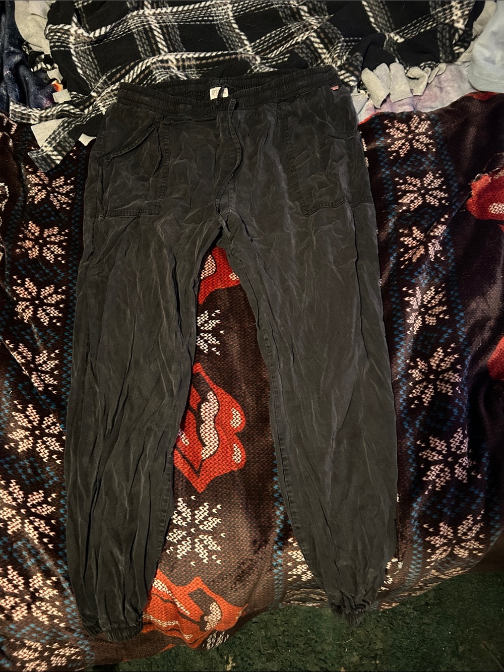 PINK Victoria's Secret Black Jogger Pants
